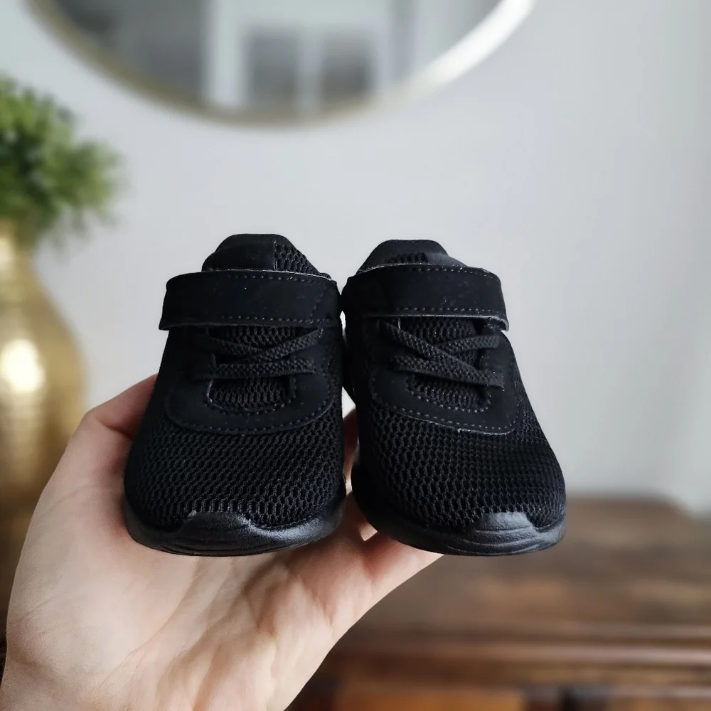 Nike Tanjun TDV Baby Toddler Sneakers – Black | Size 4C | Hook & Loop - Picture 5 of 11